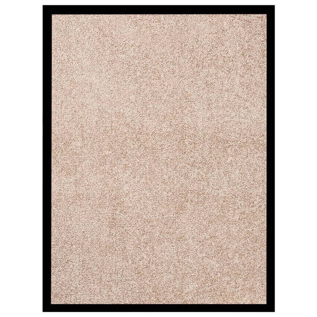 The Living Store Welkomstmat - Deurmat - Beige - 60 x 80 cm - 100% PP gedraaide heatset