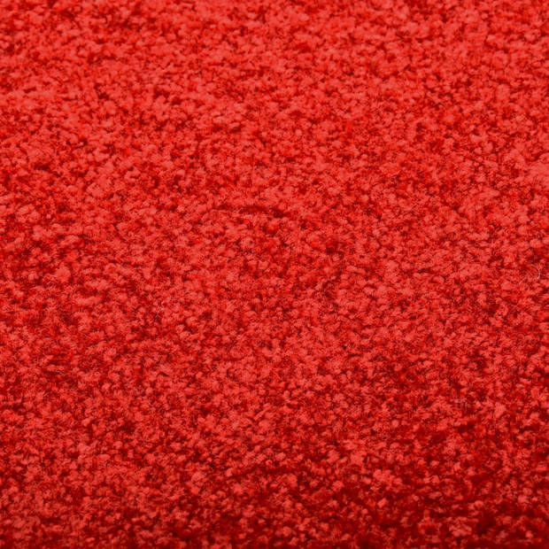 vidaXL Deurmat wasbaar 120x180 cm rood