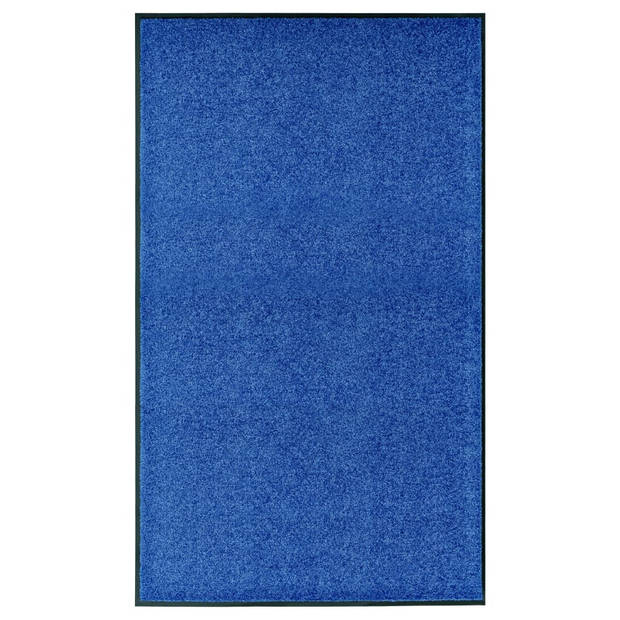 The Living Store Deurmat - Blauw - 150 x 90 cm - Hoogwaardige - Absorberende Mat