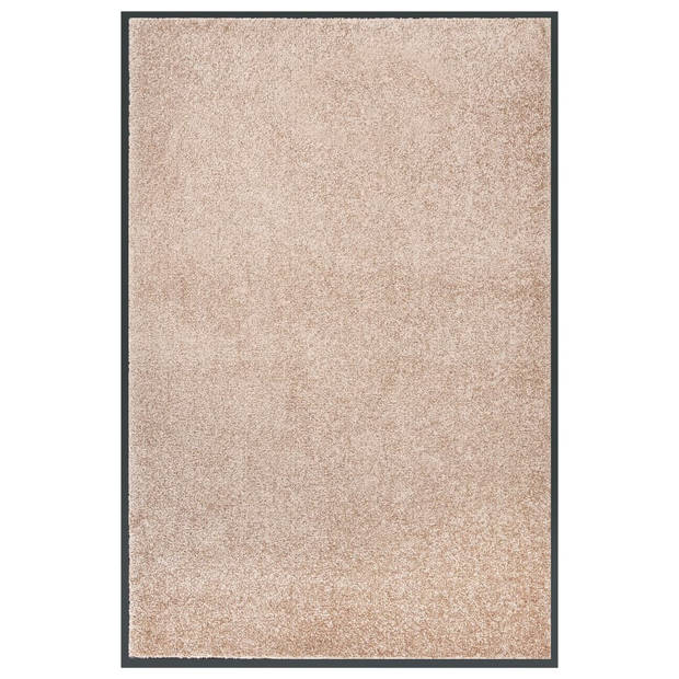 The Living Store Deurmat - Voordeurmat - Beige - 80x120 cm - 100% PP gedraaide heatset