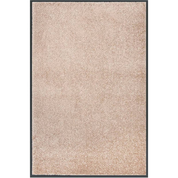 The Living Store Deurmat - Voordeurmat - Beige - 80x120 cm - 100% PP gedraaide heatset