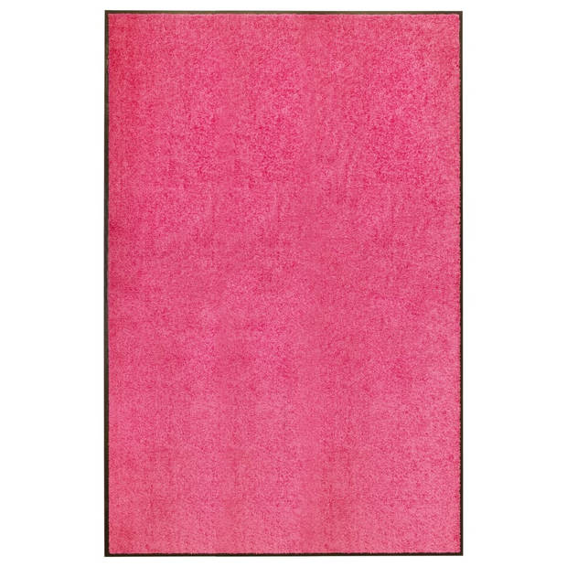 The Living Store Deurmat - Binnen- en buitenmat - 180 x 20 cm - Roze - Anti-slip PVC