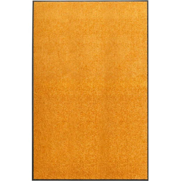 The Living Store Deurmat - Binnen/Buitenmat - 180 x 20 cm - Anti-slip PVC - Oranje - 100% polyamide