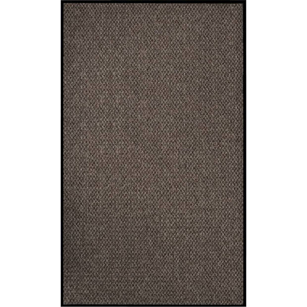 The Living Store Deurmat - 90 x 150 cm - Beige - 100% PP en vinyl