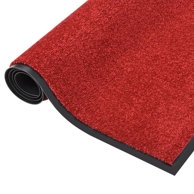 vidaXL Deurmat 40x60 cm rood