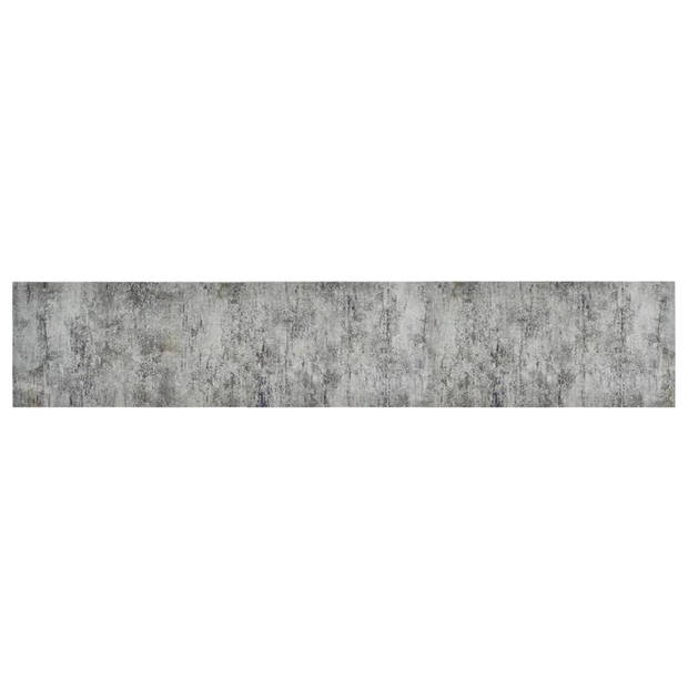 The Living Store Keukenmat - 300 x 60 cm - Betonprint - Gelaagd fluweel