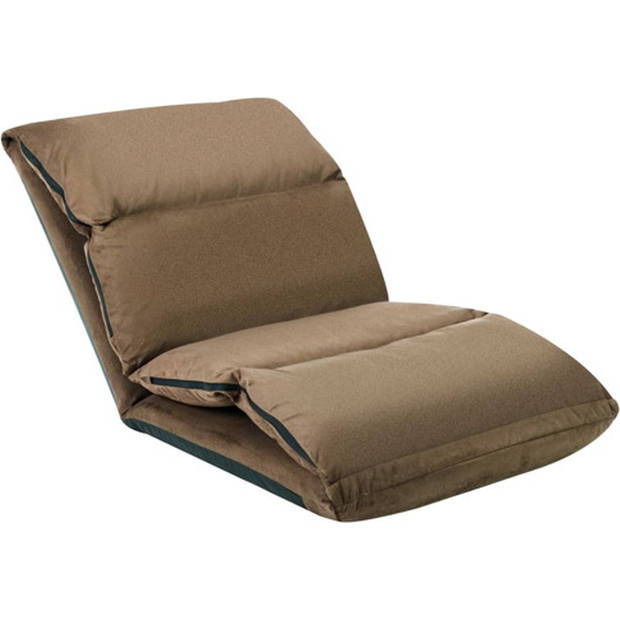 The Living Store Loungebed - Microvezel - Verstelbaar - Inklapbaar - 216x56x9 cm