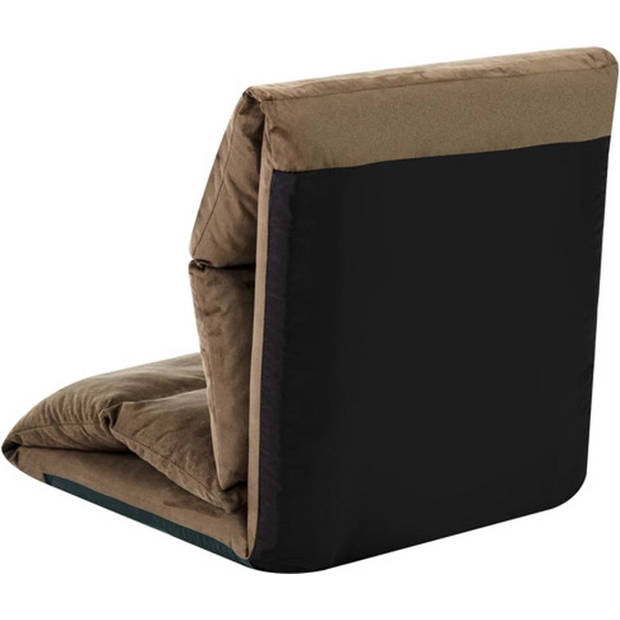 The Living Store Loungebed - Microvezel - Verstelbaar - Inklapbaar - 216x56x9 cm