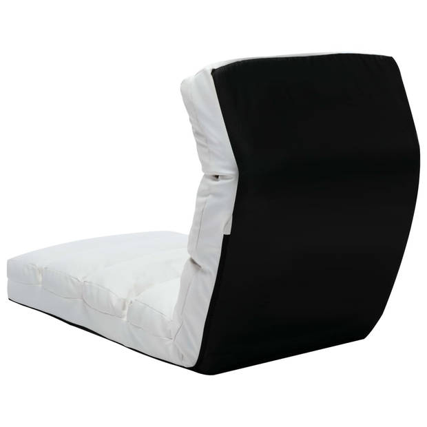 The Living Store Loungebed - Kunstleer - 175 x 56 x 20 cm - Wit