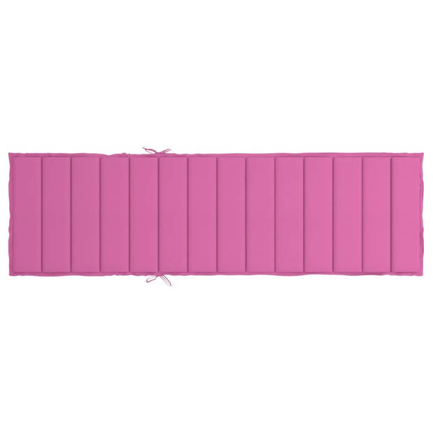 The Living Store Ligbedkussen - Oxford stof - 200x50x4 cm - Roze