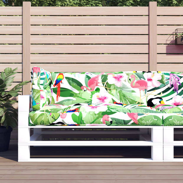 The Living Store Palletkussens - Polyester - Comfortabel - Binnen en buiten - Waterafstotend - Set van 3