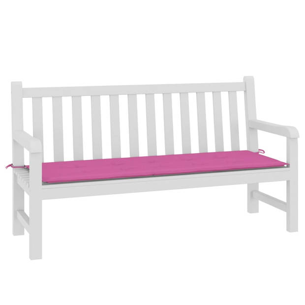 The Living Store Tuinbankkussen - Oxford stof - 150x50x3 cm - Roze