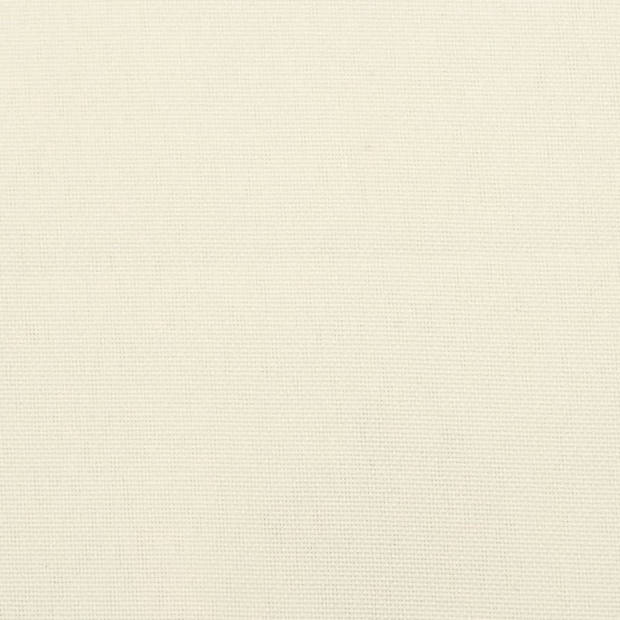 The Living Store Palletkussen - Zit- en Rugkussen - 60 x 60 x 12 cm - Polyester - Crème