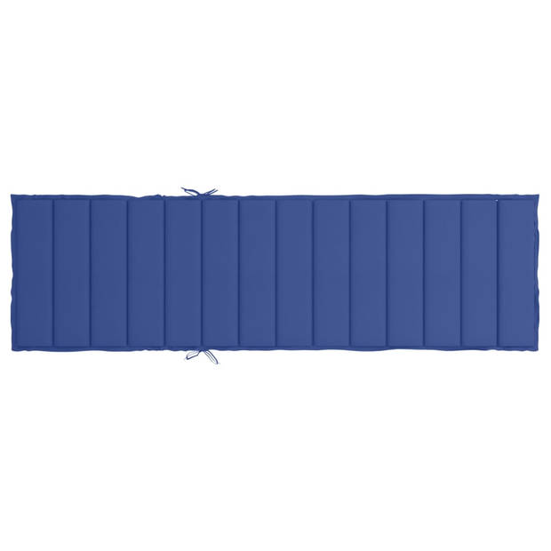 The Living Store Ligbedkussen - Oxford Stof - 200 x 50 x 3 cm - Koningsblauw