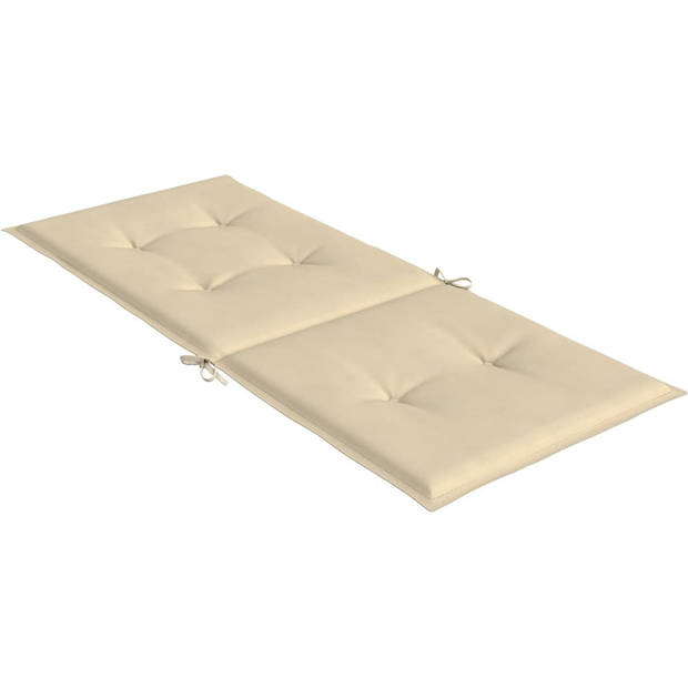 The Living Store Stoelkussens - Polyester - 120 x 50 x 3 cm - Beige