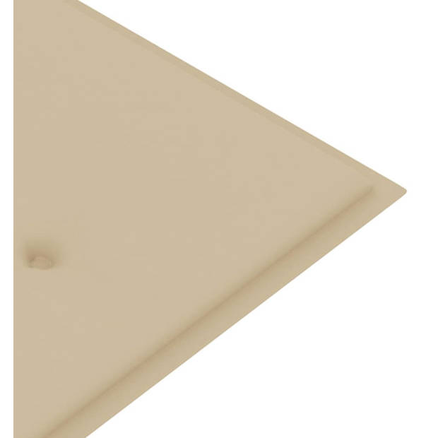 The Living Store Tuinbankkussen - Oxford stof - 180 x 50 x 3 cm - Beige