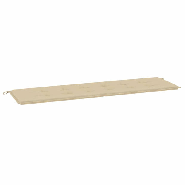 The Living Store Tuinbankkussen - Oxford stof - 180 x 50 x 3 cm - Beige