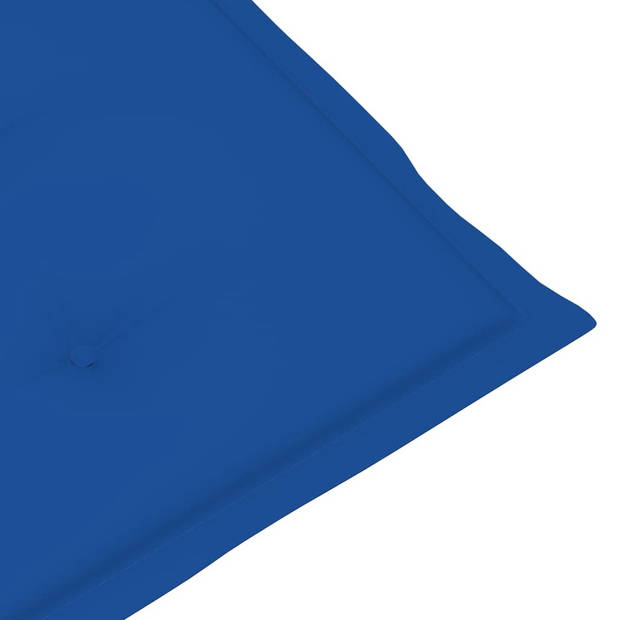 The Living Store Stoelkussens - Oxford stof - 75+105 x 50 x 3 cm - Koningsblauw