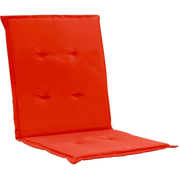 The Living Store Stoelkussens - Oxford Stof - 100 x 50 x 3 cm - Rood