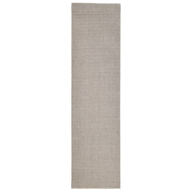 The Living Store Sisal Vloerkleed - 66 x 250 cm - Anti-Slip - Zand