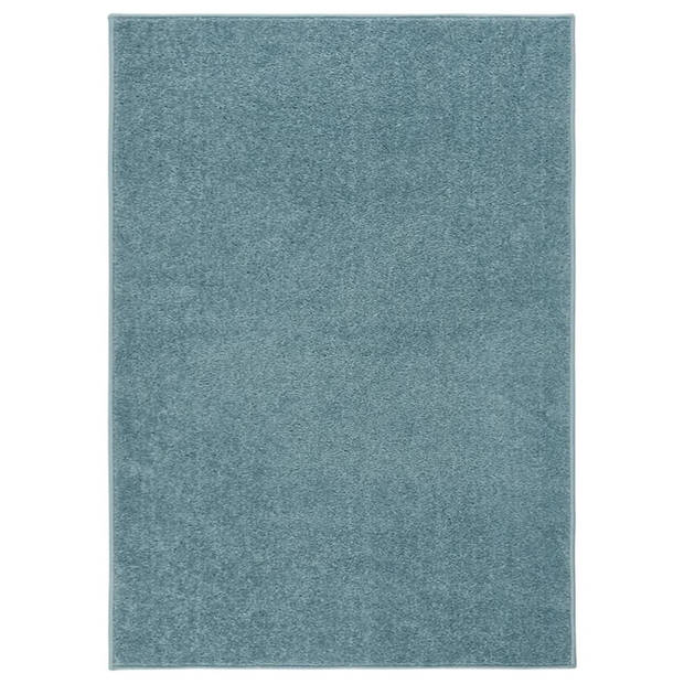 The Living Store Vloerkleed - Klassieke blauwe 140x200 cm - Gemaakt van 100% PP