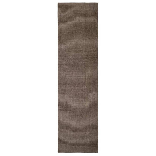 The Living Store Sisal Kleed - 66 x 250 cm - Duurzaam materiaal - Meerdere toepassingen - Anti-slipfunctie - Eenvoudig