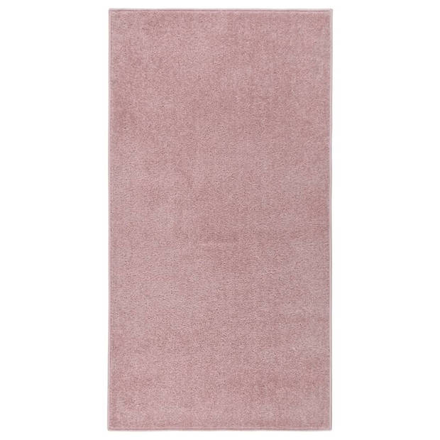 The Living Store Vloerkleed Classic - 80 x 150 cm - Roze - 100% PP