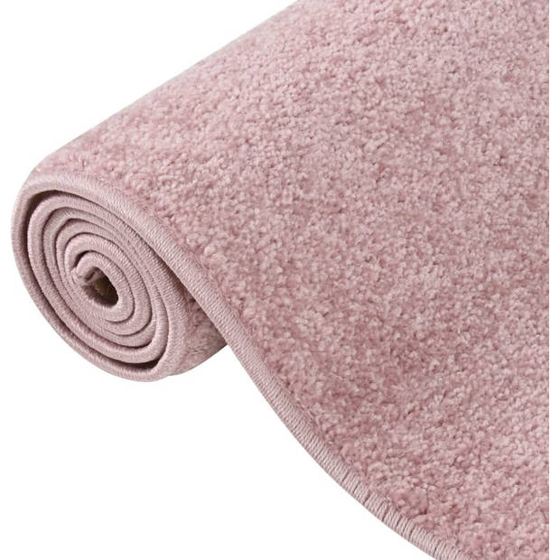 The Living Store Vloerkleed Classic - 80 x 150 cm - Roze - 100% PP