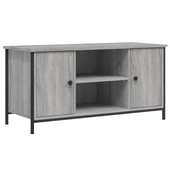 The Living Store TV-kast - Klassiek - Meubelen - Afmetingen- 100 x 40 x 50 cm - Kleur- Grijs Sonoma Eiken - Duurzaam