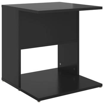 The Living Store Salontafel Basic - 45 x 45 x 48 cm - Hoogglans zwart