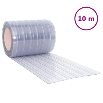 The Living Store Deurgordijn PVC Transparant 300 mm x 2.6 mm - Duurzaam materiaal voor isolatie en bescherming -