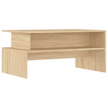 The Living Store Salontafel Sonoma Eiken - 90 x 55 x 42.5 cm - Duurzaam bewerkt hout