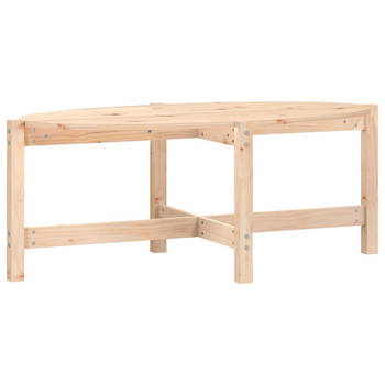 The Living Store Salontafel Klassiek Grenenhout - 118 x 63 x 45 cm - Stevig Frame