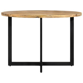 The Living Store Eetkamertafel Hout - 110 x 75 cm - Retro stijl