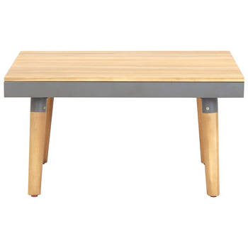 The Living Store Houten Tuintafel - Acaciahout - 60 x 60 x 31.5 cm - Weerbestendig - Naturel