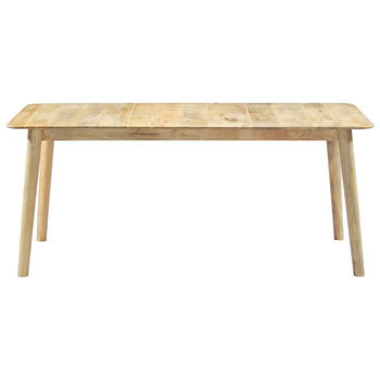 The Living Store Eettafel - Mangohout - 180 x 90 x 76cm - Naturel