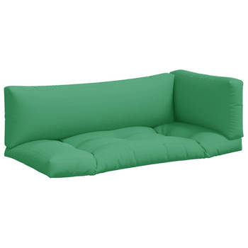 The Living Store Palletkussens - Groen - Polyester - Zachte vulling - 103 x 58 x 10 cm - Waterafstotend