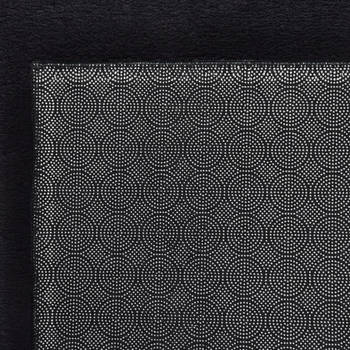 The Living Store Tapijt - Trendy - Decoratief - 160x230cm - Zwart - 100% Polyester - Anti-slip