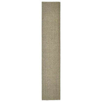 The Living Store Sisal Vloerkleed - 66 x 350 cm - Taupe - 100% Sisal