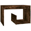 The Living Store Woonkamertafel Gerookt Eiken - 59x36x38 cm - Praktisch en Trendy