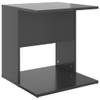 The Living Store Woonkamertafel - Salontafel - 45 x 45 x 48 cm - Hoogglans grijs