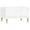 The Living Store Salontafel Scandinavische Stijl - Hoogglans Wit - 60 x 50 x 36.5 cm