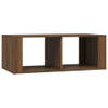 The Living Store Salontafel - Modern - Meubel - 100 x 50 x 36 cm - Bruineiken hout