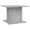 The Living Store Woonkamertafel - Betongrijs - 55.5 x 55.5 x 40 cm - Stevig en duurzaam