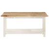 The Living Store Salontafel - Mangohout - Natuurlijke afwerking - 90x45x45cm - Verlengbaar