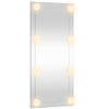 The Living Store Wandspiegel LED 50x100cm - Haken voor wandmontage - Heldere weerspiegeling - Verschillende kleurmodi -