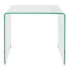 The Living Store Salontafel Gehard Veiligheidsglas - 49.5 x 50 x 45 cm - Transparant