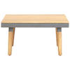 The Living Store Houten Tuintafel - Acaciahout - 60 x 60 x 31.5 cm - Weerbestendig - Naturel