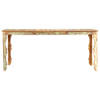 The Living Store Eetkamertafel Gerecycled Hout - 180 x 90 x 76 cm - Retro Stijl