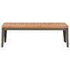 The Living Store Tuintafel - Acaciahout - 110 x 55 x 36 cm - Teak-look afwerking